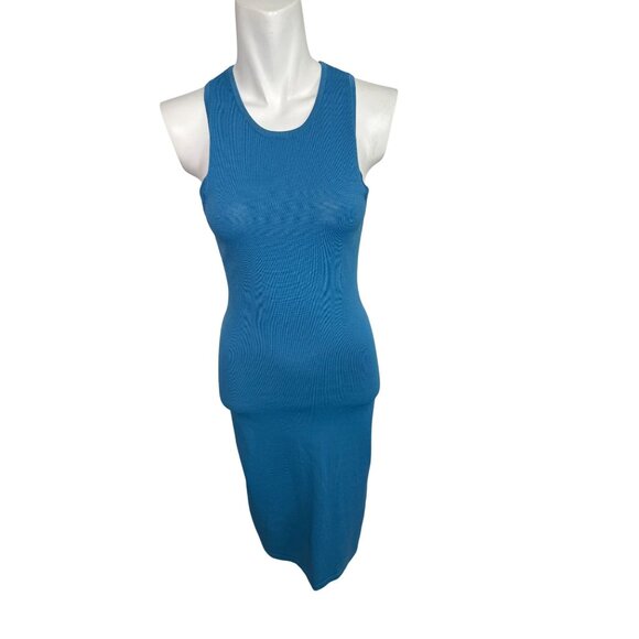 Miaou Akira Blue Cutout Bodycon Midi Dress - Size S - Picture 3 of 8